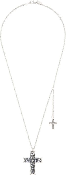 Emanuele Bicocchi Emanuele Bicocchi Notre-Dame Cross & Side Cross Necklace