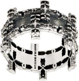 Emanuele Bicocchi Emanuele Bicocchi Notre-Dame Cross Double Band Ring