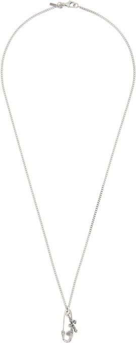 Emanuele Bicocchi Emanuele Bicocchi Pin & Cross Pendant Necklace