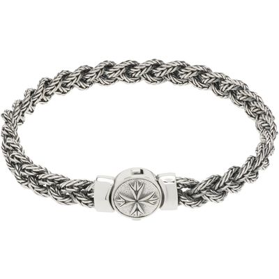 Emanuele Bicocchi Emanuele Bicocchi Small Diamond-Cut Flat Braided Bracelet