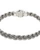 Emanuele Bicocchi Emanuele Bicocchi Small Diamond-Cut Flat Braided Bracelet - 2