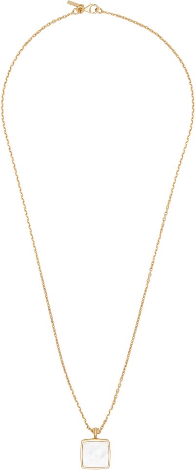 Emanuele Bicocchi Emanuele Bicocchi Square Mother of Pearl Amulet Necklace