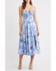 Emerald Sundae Emerald Sundae Print Tie Back Midi Dress - 1