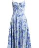 Emerald Sundae Emerald Sundae Print Tie Back Midi Dress - 5