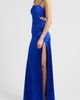 Emerald Sundae Emerald Sundae Ruched Sleeveless Satin Gown - 3