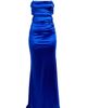 Emerald Sundae Emerald Sundae Ruched Sleeveless Satin Gown - 5