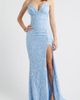 Emerald Sundae Emerald Sundae Sequin Lace-Up Back Mermaid Gown - 1