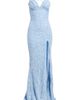 Emerald Sundae Emerald Sundae Sequin Lace-Up Back Mermaid Gown - 5