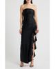Emerald Sundae Emerald Sundae Shirred Ruffle Strapless Gown - 1