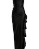 Emerald Sundae Emerald Sundae Shirred Ruffle Strapless Gown - 5