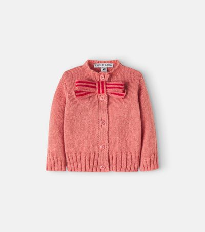 Emile et Ida Emile et Ida Baby bow-detail cardigan