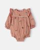 Emile et Ida Emile et Ida Baby embroidered gingham cotton romper - 1