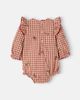 Emile et Ida Emile et Ida Baby embroidered gingham cotton romper - 2
