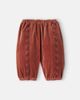 Emile et Ida Emile et Ida Baby floral embroidered cotton velvet pants - 1