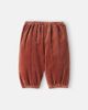 Emile et Ida Emile et Ida Baby floral embroidered cotton velvet pants - 2