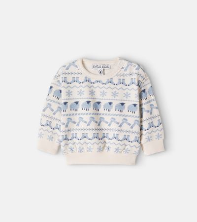 Emile et Ida Emile et Ida Baby printed cotton fleece sweatshirt