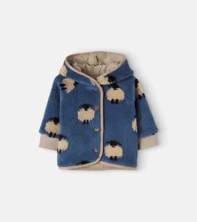 Emile et Ida Emile et Ida Baby printed teddy coat
