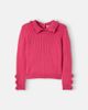 Emile et Ida Emile et Ida Floral-appliqué ribbed-knit cotton sweater - 1
