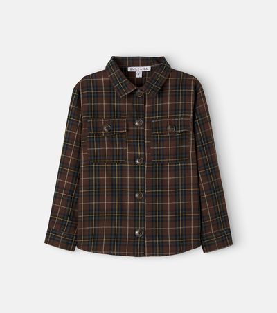 Emile et Ida Emile et Ida Plaid cotton flannel shirt