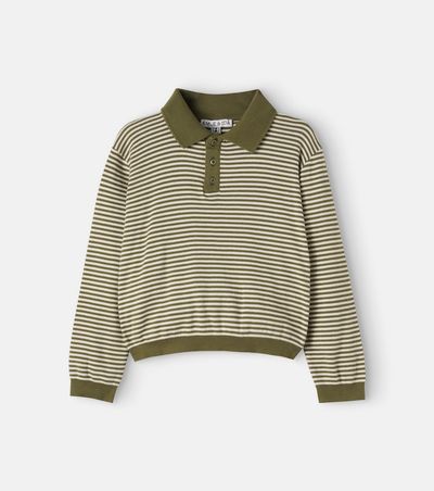 Emile et Ida Emile et Ida Striped cotton polo shirt