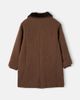 Emile et Ida Emile et Ida Teddy-trimmed wool-blend coat - 2
