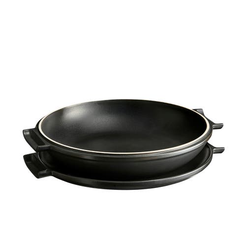 Emile Henry Emile Henry Delight 2.3 Quart Tart Tatin Set, Slate 