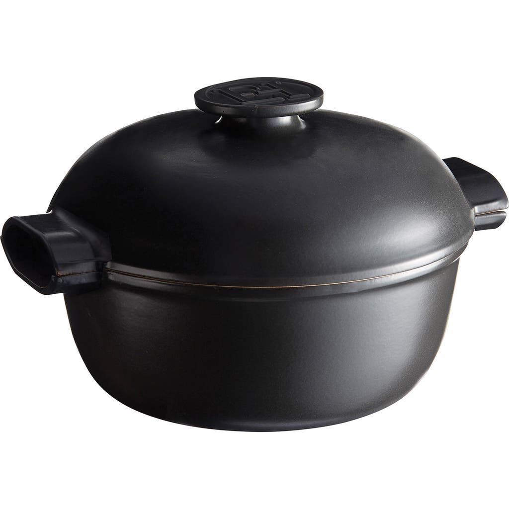 Emile Henry Emile Henry Delight 4.25 Quart Round Dutch Oven, Slate 