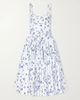 EMILIA WICKSTEAD Elita belted floral-print cotton-poplin midi dress - 1
