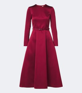 Emilia Wickstead Emilia Wickstead Capucine belted satin midi dress