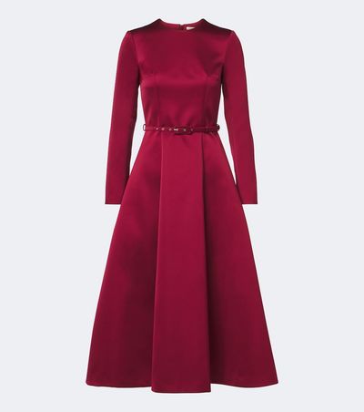 Emilia Wickstead Emilia Wickstead Capucine belted satin midi dress