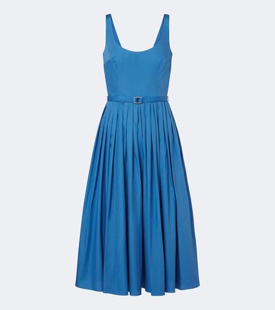 Emilia Wickstead Emilia Wickstead Eglantine belted cotton poplin midi dress
