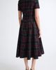 Emilia Wickstead Emilia Wickstead Jody Flocked Plaid Print Midi Dress - 2