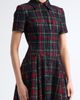 Emilia Wickstead Emilia Wickstead Jody Flocked Plaid Print Midi Dress - 4