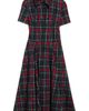 Emilia Wickstead Emilia Wickstead Jody Flocked Plaid Print Midi Dress - 5