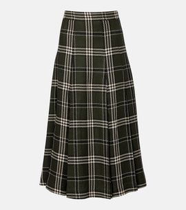 Emilia Wickstead Emilia Wickstead Kensie checked wool-blend midi skirt