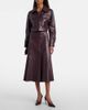 Emilia Wickstead Emilia Wickstead Kensie high-rise leather midi skirt - 2