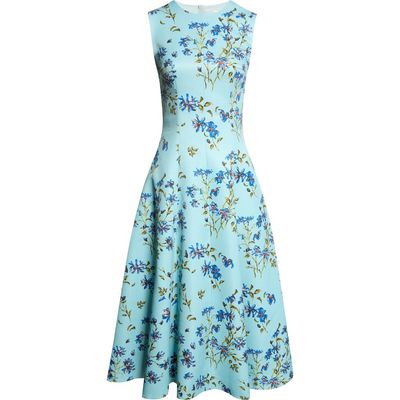 Emilia Wickstead Emilia Wickstead Mara Magnolia Taffeta Faille Midi Dress