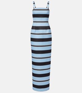 Emilia Wickstead Emilia Wickstead Regina striped taffeta faille maxi dress