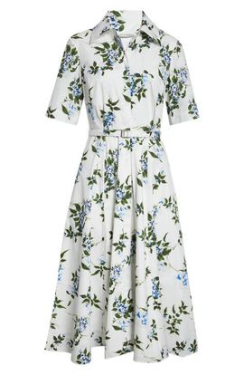 Emilia Wickstead Emilia Wickstead Rubie Floral Cotton Midi Shirtdress