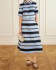 EMILIA WICKSTEAD Hallie striped faille midi skirt - 2