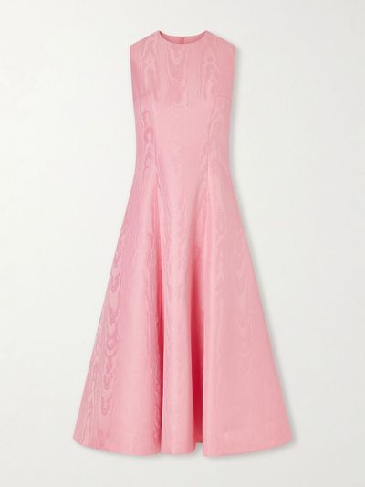 Emilia Wickstead Mara Moire Midi Dress