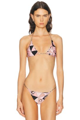 Emilio Pucci Emilio Pucci Lycra Triangle Bikini Bra Top
