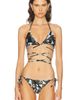 Emilio Pucci Emilio Pucci Lycra Wrap Triangle Bikini Bra Top - 1