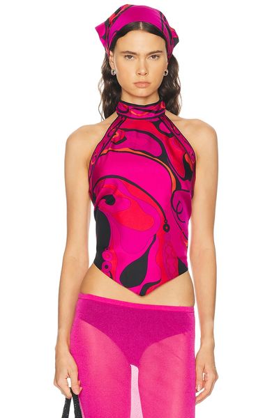 Emilio Pucci Emilio Pucci Silk Twill Tie Top