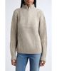 EMILY DAWN LONG EMILY DAWN LONG 3-Knit Structure Wool Quarter Zip Sweater - 1