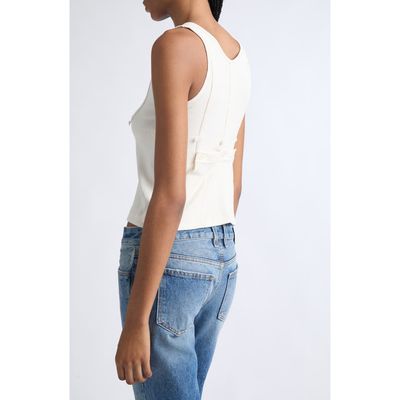 EMILY DAWN LONG EMILY DAWN LONG Willow 1890 Ribbed Cotton Tank