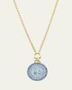 Emily P. Wheeler 18K Air Medallion Necklace with Blue Lace Agate, Aquamarine and Sapphires - 1