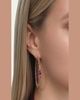 Emily P. Wheeler Arashi Hoop Earrings with Pink Stones - 2