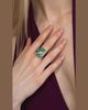 Emily P. Wheeler Emerald Marquis Ring with Apatite - 2