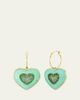 Emily P. Wheeler Rock Heart Earrings with Chrysoprase and Tsavorite - 1